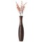 Elegant Decorative Tall Trumpet Shape Floor Vase in Brown - Modern Home Décor Accent, Sleek Tall Floor Vase for Living Room, Entryway, or Dining Room, Perfect for Dried Flowers or Silk Arrangements